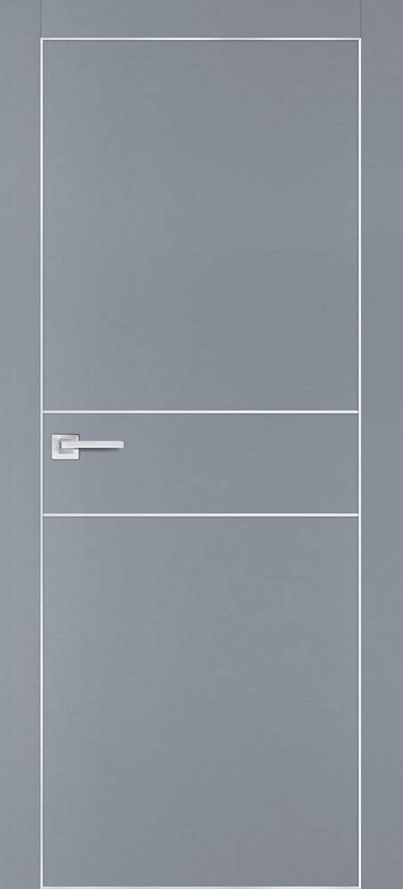 Фото Межкомнатная дверь PX-15  AL кромка с 4-х ст. Серый матовый