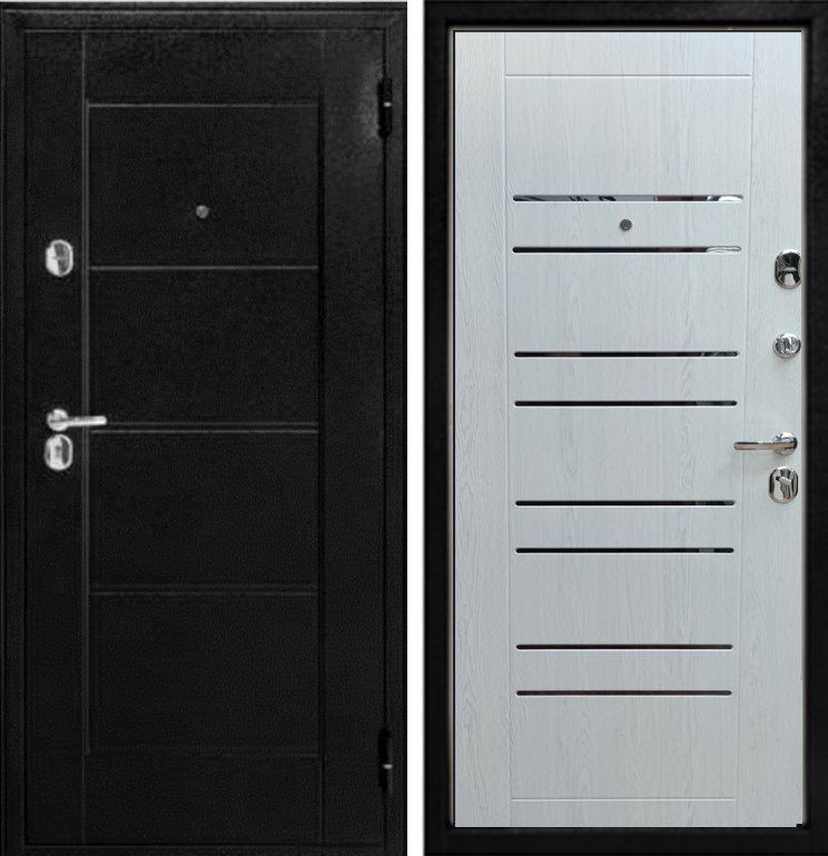 Дверь Модель 75 Царга Лиственница беленая DIS007205