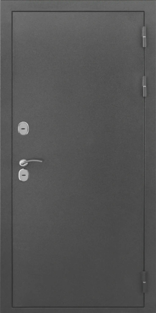 Дверь ДвериПРО L-Термо серебро ФЛ-256 (10мм, бетон пепельный) DPRO192889