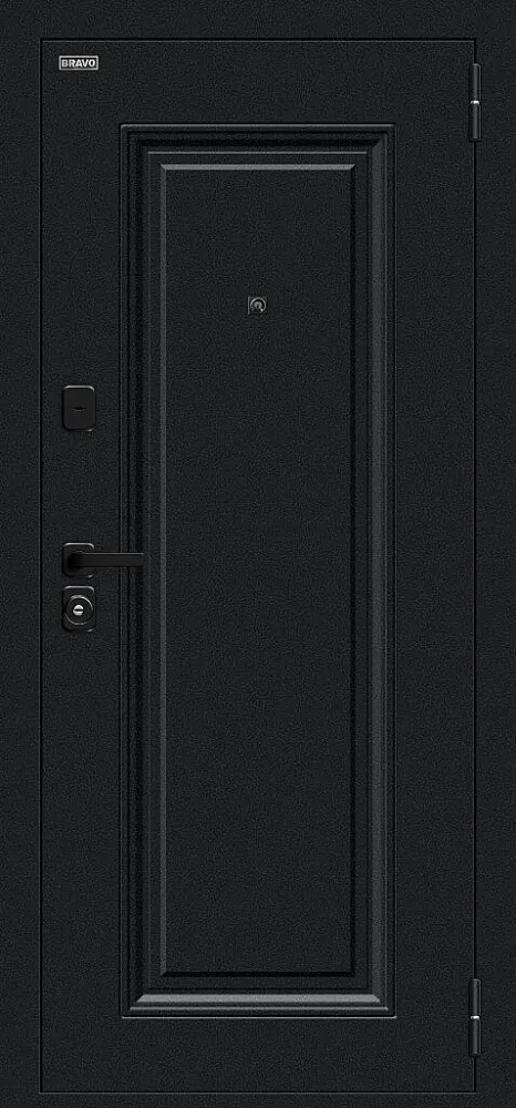 Дверь Сьют МФ/SBlack Букле черное/White Silk BR6204