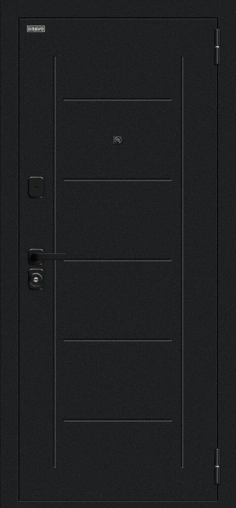 Дверь Борн/SBlack Букле черное/Cappuccino Melinga BR6183